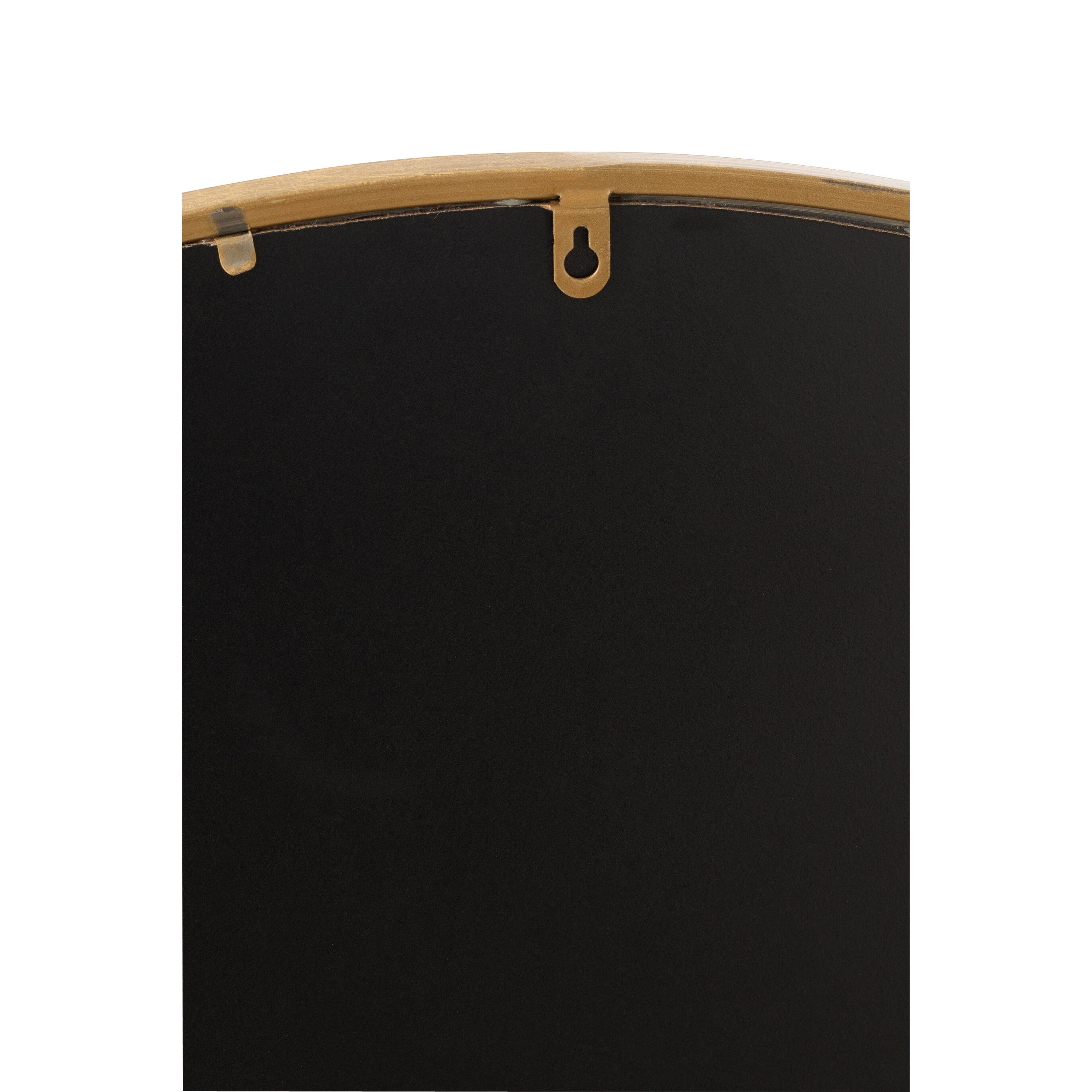 J-Line spiegel Mona Rond - ijzer glas - goud - extra small - Ø 30 cm