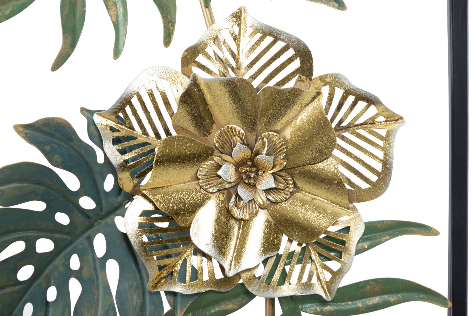 3D decoratief paneel in veelkleurig metaal 31x4x90 cm