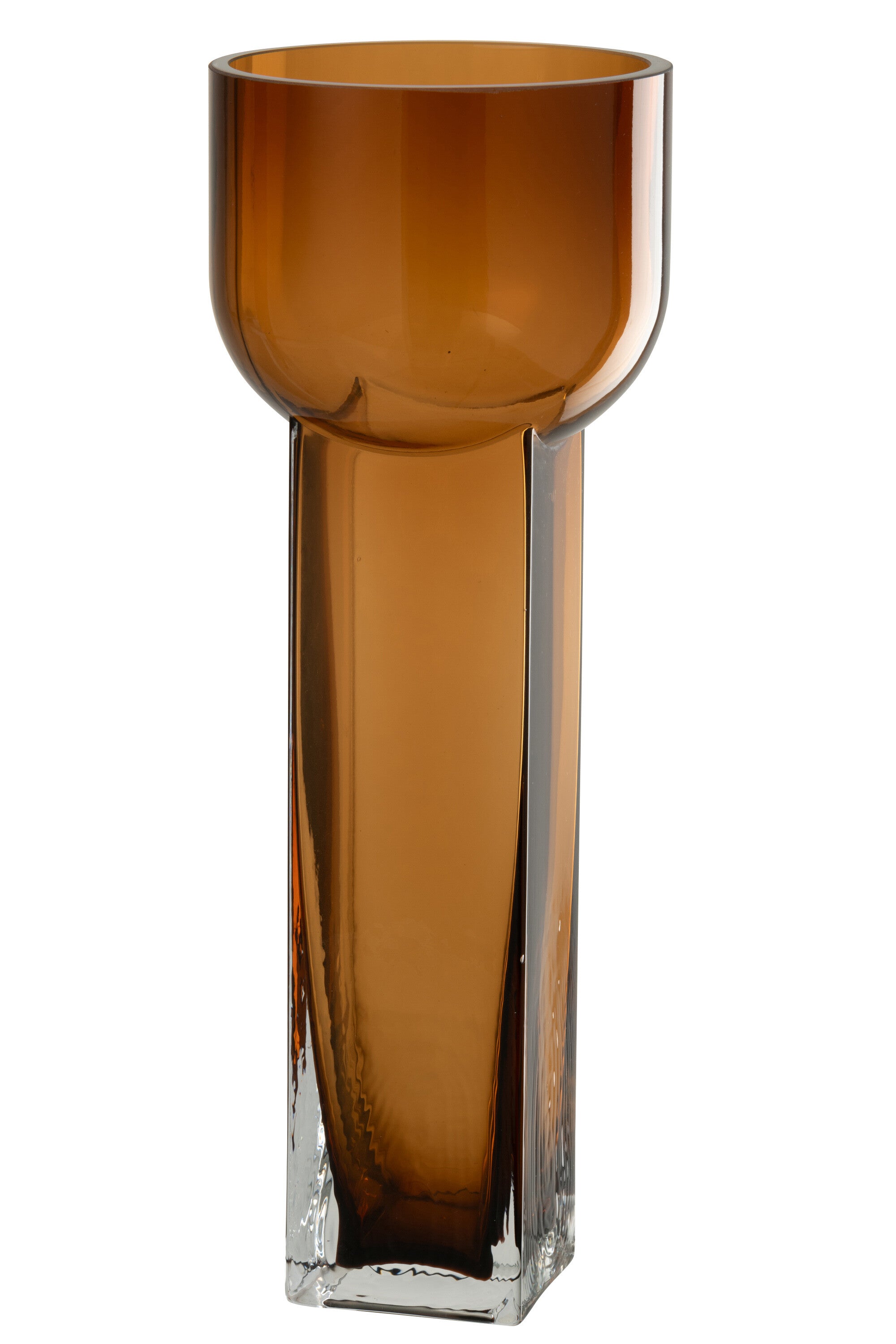 J-Line vaas Carol - glas - bruin - large