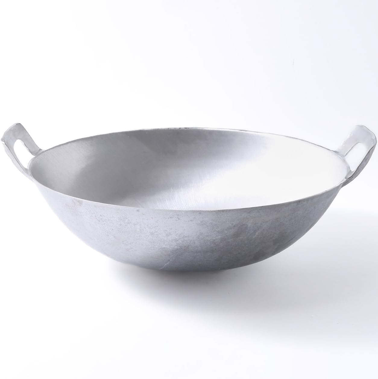 Kawali Filipino Wok - 13 Inch Aluminum Double-Handle Deep Round-Bottom Pan for Pancit, Stir-Fry & Shallow Frying – Traditional Filipino Cookware, Gas & Outdoor Burner Friendly
