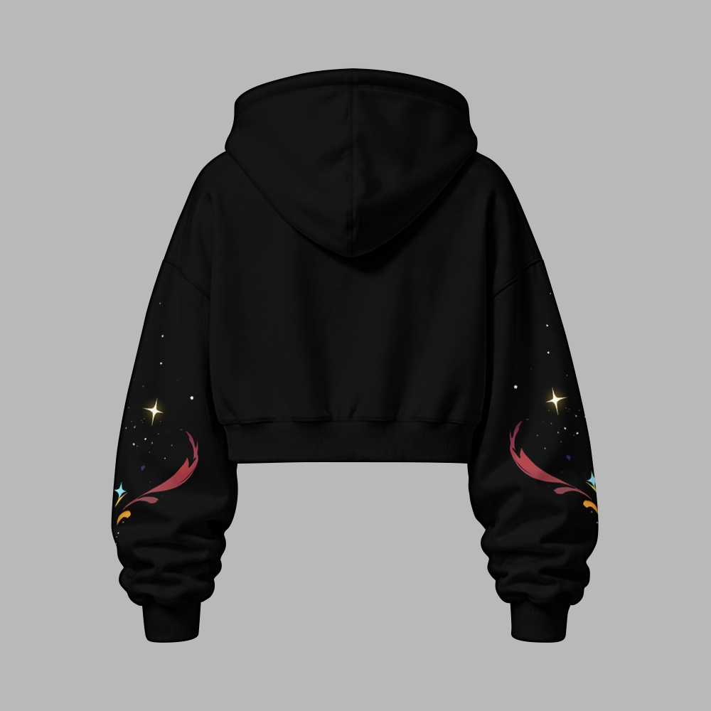 Pokémon Women's Cropped Long Sleeve Hoodie & High Waist Jogger Pants Two Piece Tracksuit Set TeeThreads Sustain the Scene with Custom Apparel