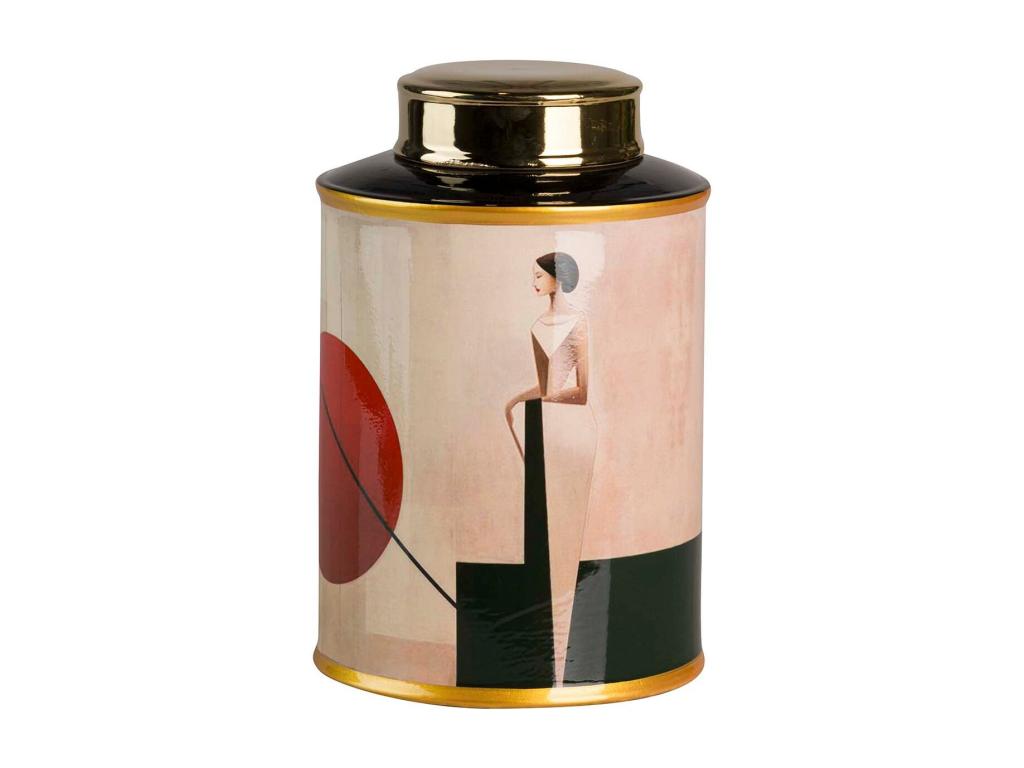 Tibor Ceramica Mujer Vestido 16x16x27 Cm