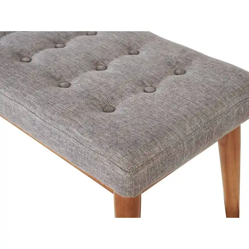 Crosley Landon Acorn Upholstered Bench - 43.25" W x 16" D x 16.88" H