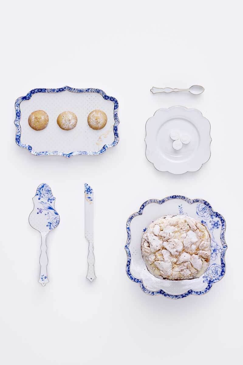 Set/2 Cake Knife Cake Server Royal White