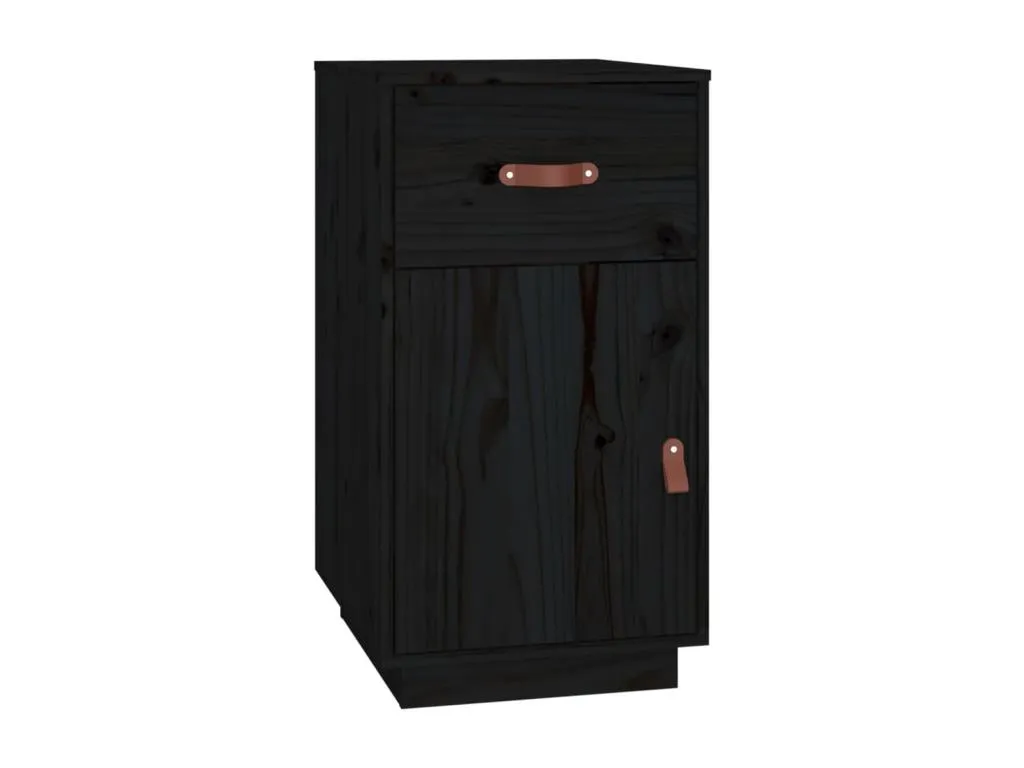 Armario de escritorio Jmmhogar maciza de Jmmhogar negro 40x50x75 cm
