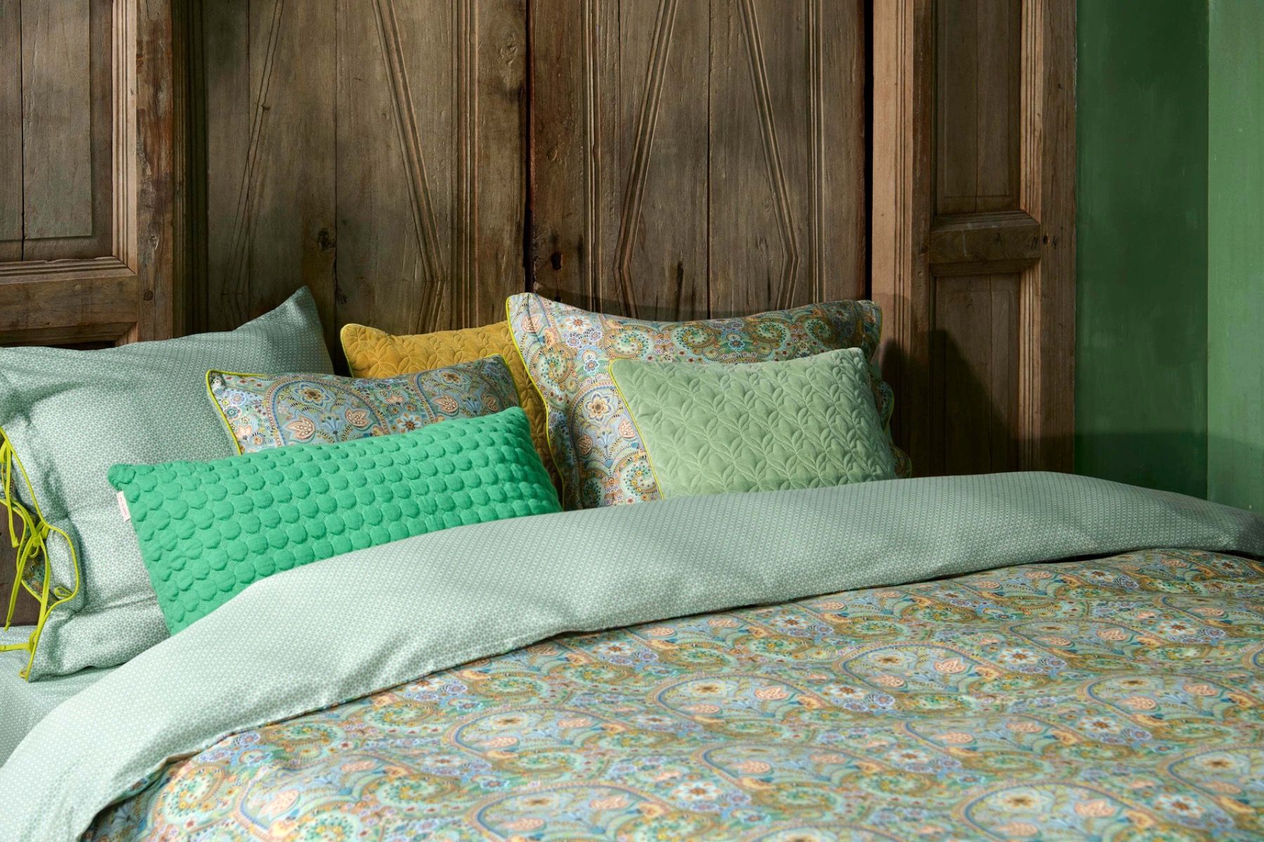 Duvet Cover Set Kikoy Green