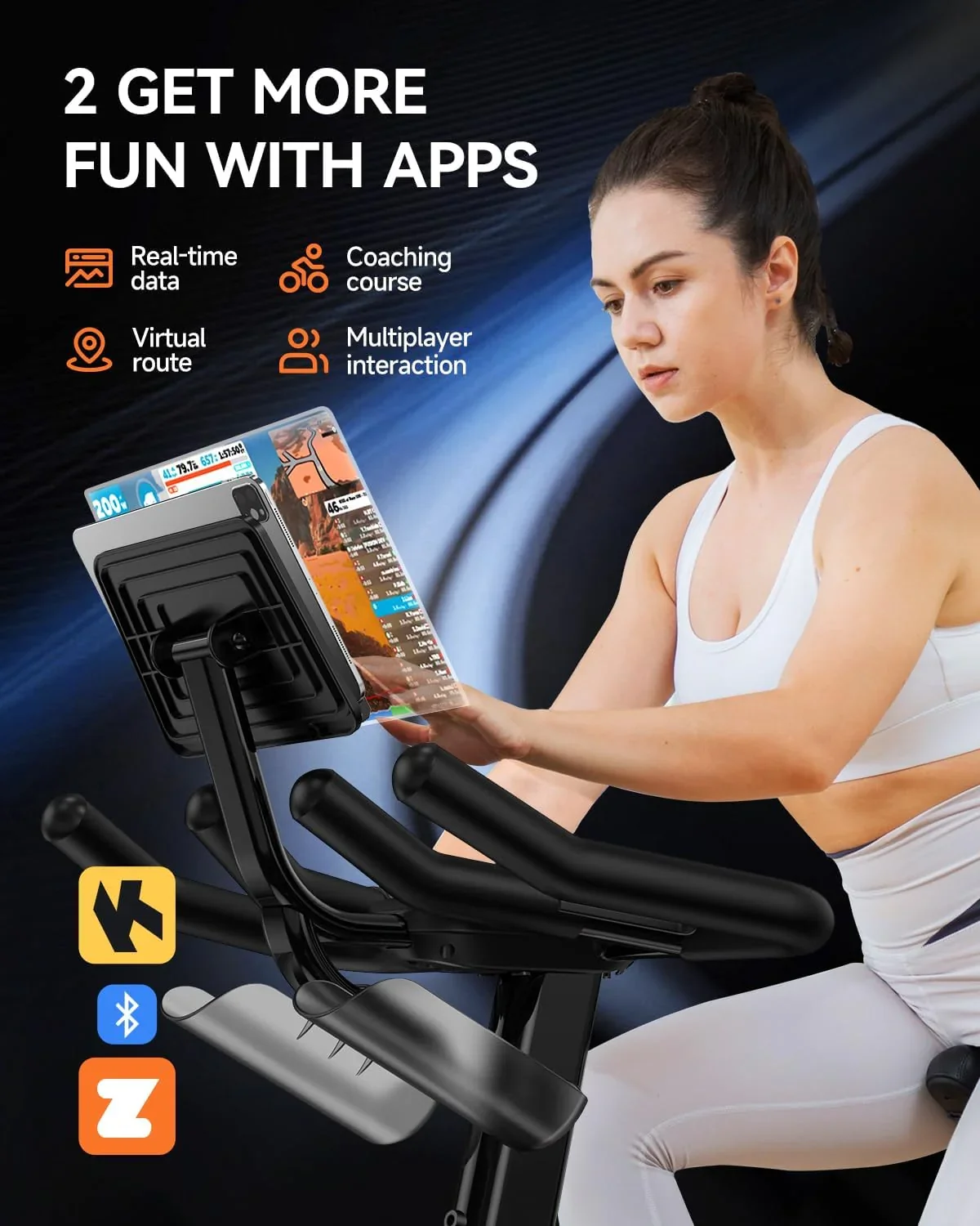 pooboo Indoor Exercise Bike With Adjustable Resistance And Belt Drive - Image 10 pooboo Indoor Exercise Bike With Adjustable Resistance And Belt Drive - Image 10