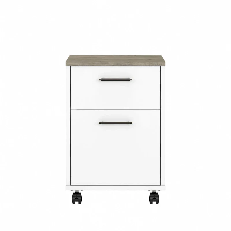 Bush Furniture Key West Mobile File Cabinet with 2 Drawers