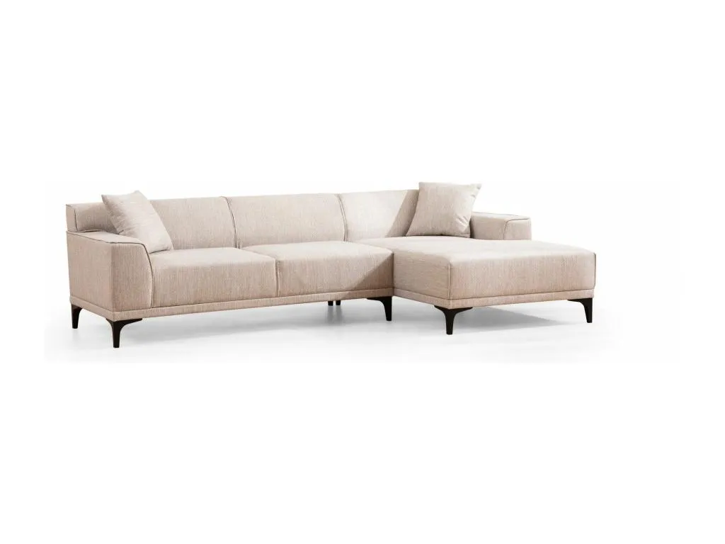 Sofá rinconero Casabellaes 136 De color marrón claro 250x145x69cm 05586YSBV