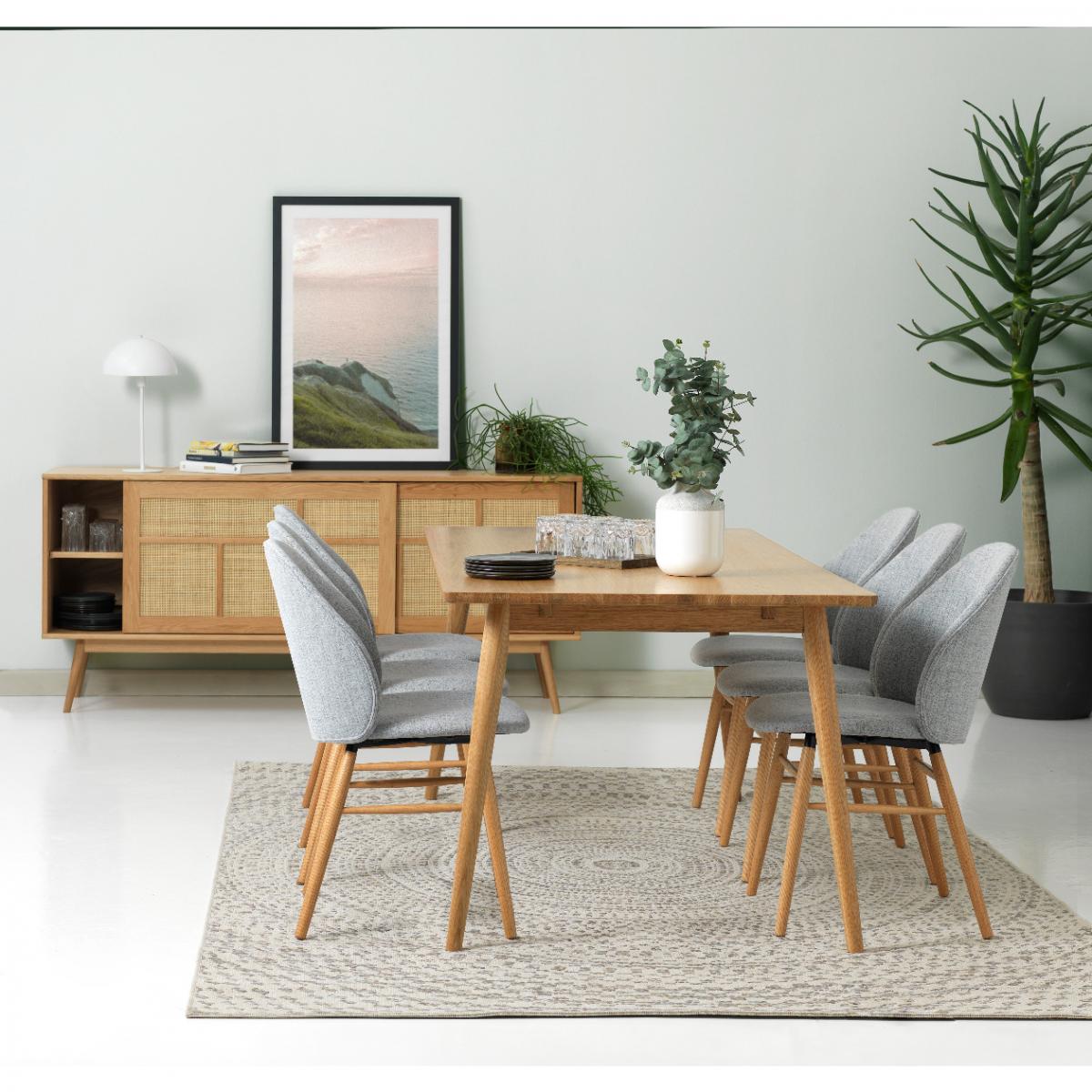 Nordic Home - Ivar eiken eetttafel - 90x190 cm - naturel