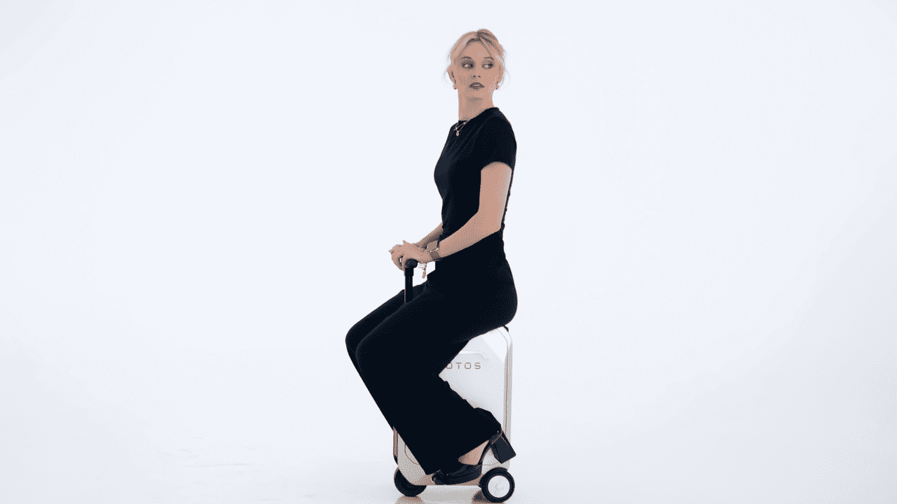L2-S Smart Rideable Luggage, Foldable Electric Scooter Suitcase, 6.2 mph Max Speed, 6.2-Mile Range, Lightweight Portable Design for Travel & Commute - Image 4