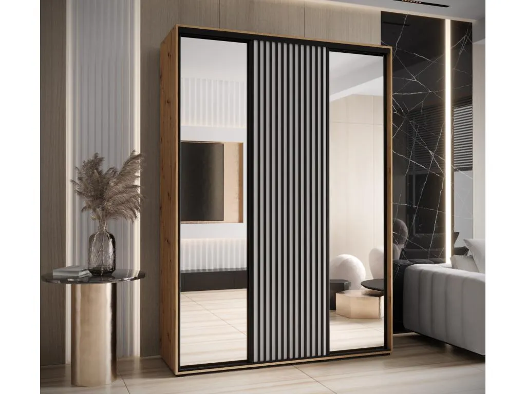 ARMARIO Vivircalido 2 DE PUERTAS CORREDERAS 235.2/180/60 3 puertas (artisan/blanco) 28258hdsc