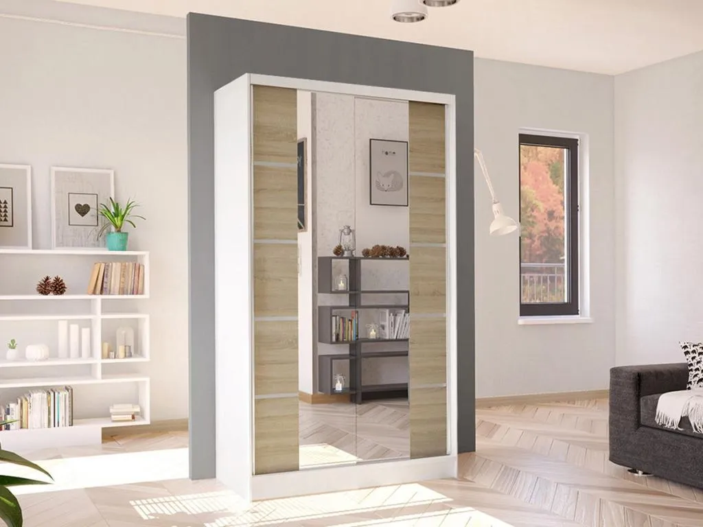 Armario Lluesmahome 169 Blanco | Lluesmahome 200x100x58cm Puertas de armario - Correderas EKJF88470