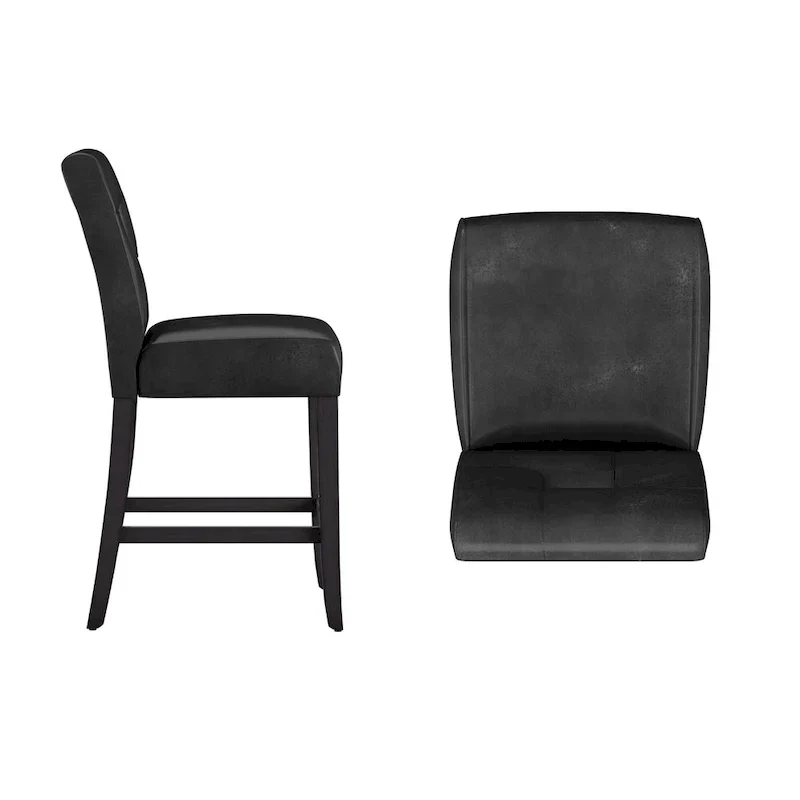 Brda Keyhole Counter Height High Back Stools - Set of 2