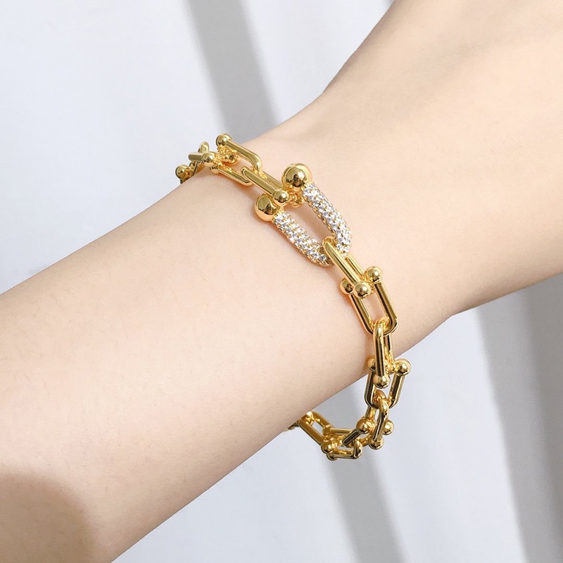 Tiffany Hardware Large Link Bracelet Three Color Available - Original Replica Club
