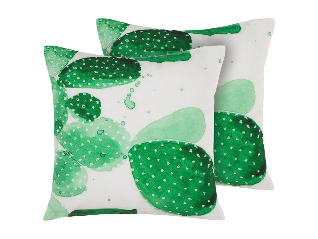 Conjunto de 2 cojines de exterior OSTINA Verde
