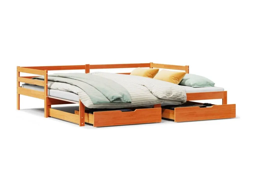Sofá cama Kavehomedeco con cajones Kavehomedeco maciza de Kavehomedeco 90x190 cm 34498GKUA