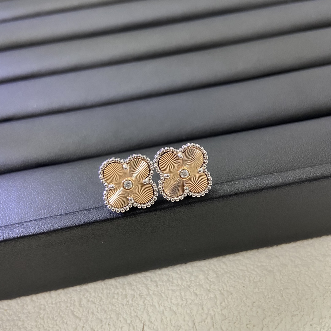VCA Mixed Color Clover Earrings - Original Replica Club