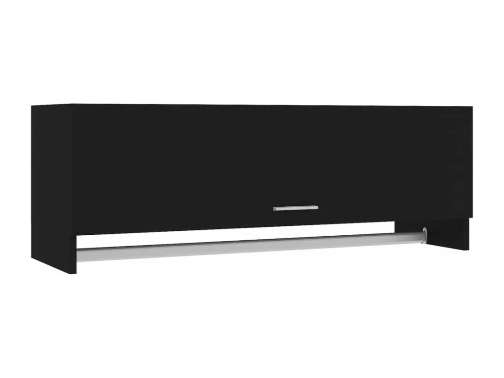 Armario negro 100x32,5x35 cm madera contrachapada iys3665238