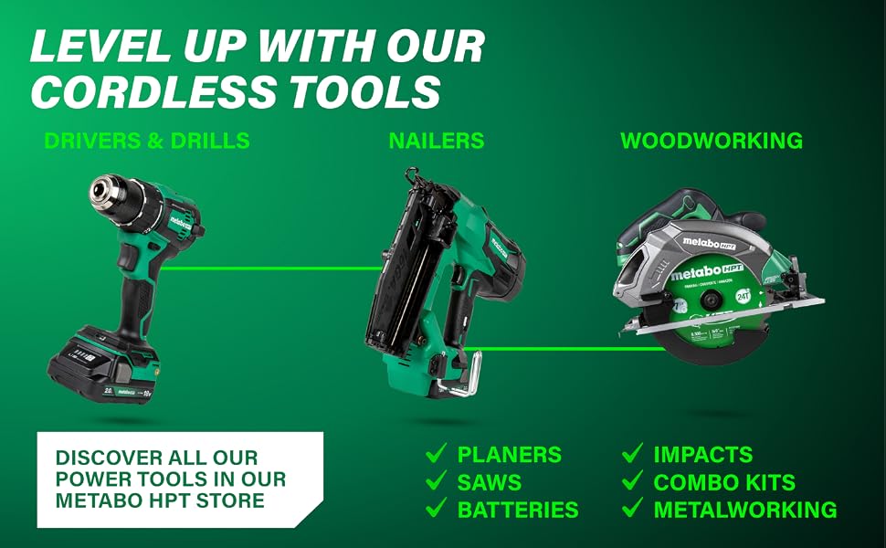 Level up with our cordless tools