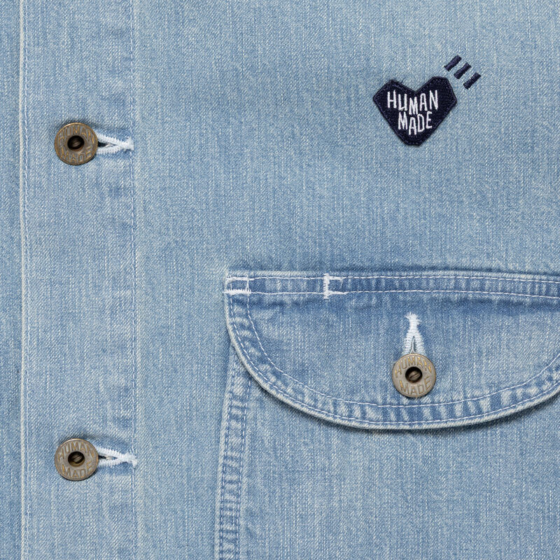 HUMAN MADE DENIM EMBROIDERY WORK JACKET