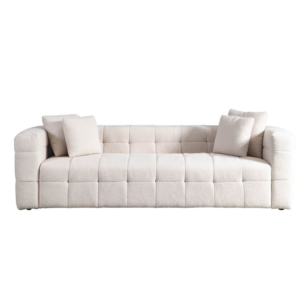 HOME DELUXE 3-zitsbank - Bouclé - Beige