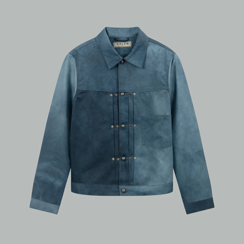 Caleb - Veste Trucker - Bleu