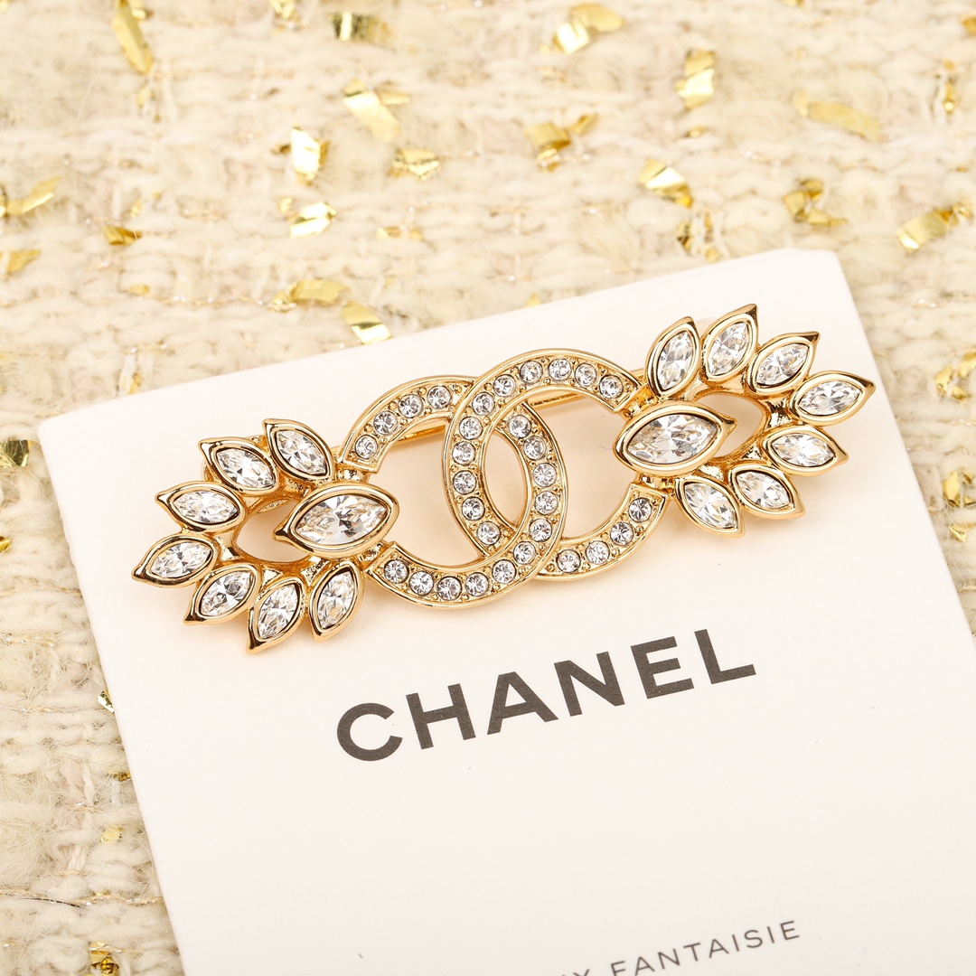 Elegant Chanel Ear of Wheat Brooch - Original Replica Club