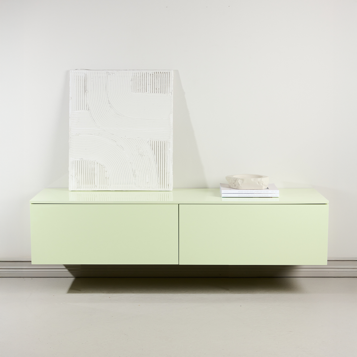 Nest living Fieke Tv Meubel Licht Groen - 160 x 35 cm