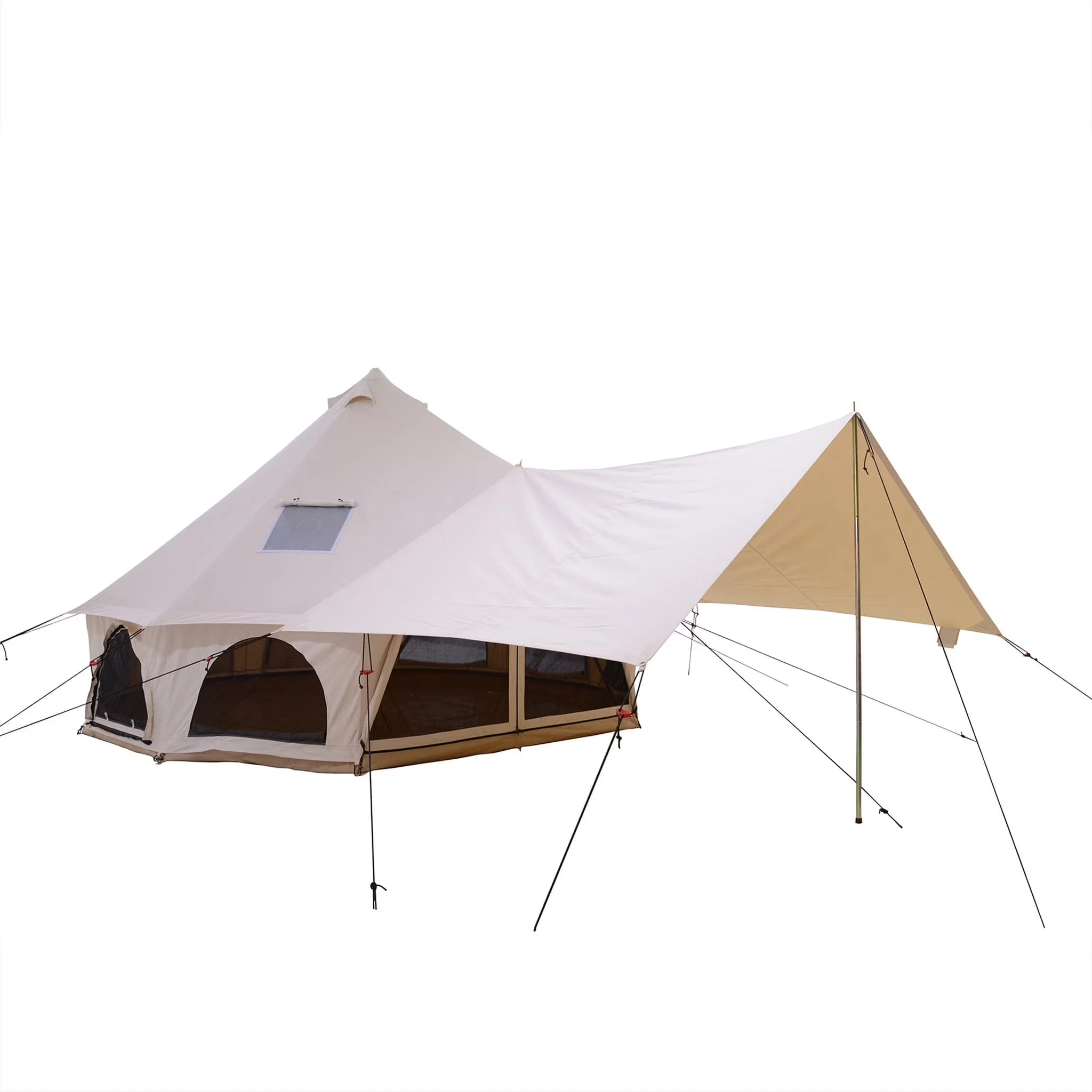 White Duck Outdoors Regatta Bell Tent Awning, Desert Red, 10 ft - Complete Canopy With Poles - Image 3 White Duck Outdoors Regatta Bell Tent Awning, Desert Red, 10 ft - Complete Canopy With Poles - Image 3