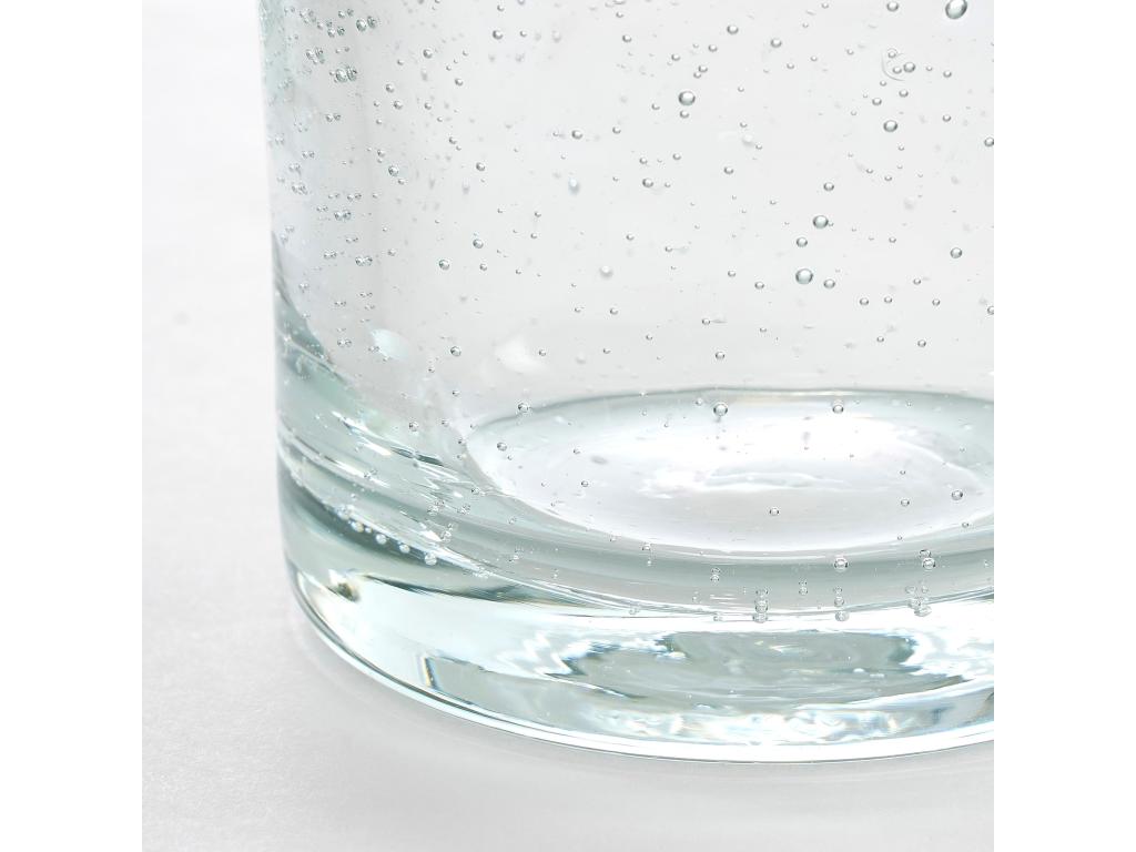 Jarrón de Vidrio reciclado - 8 x Ø8.5 - Transparente - ESTELLE