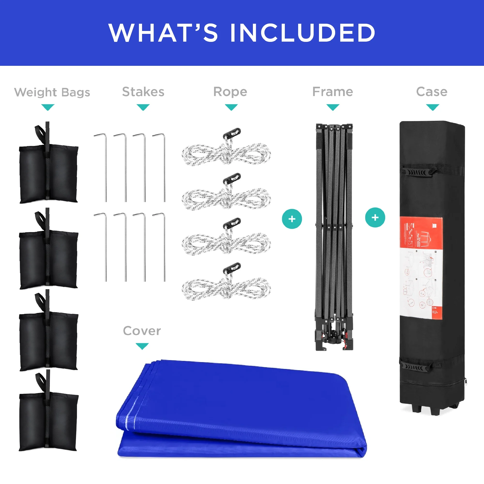 Best Choice Products 10x10ft Easy Setup Pop Up Canopy w/ 1-Button Setup, Wheeled Case, 4 Weight Bags - White - Image 216