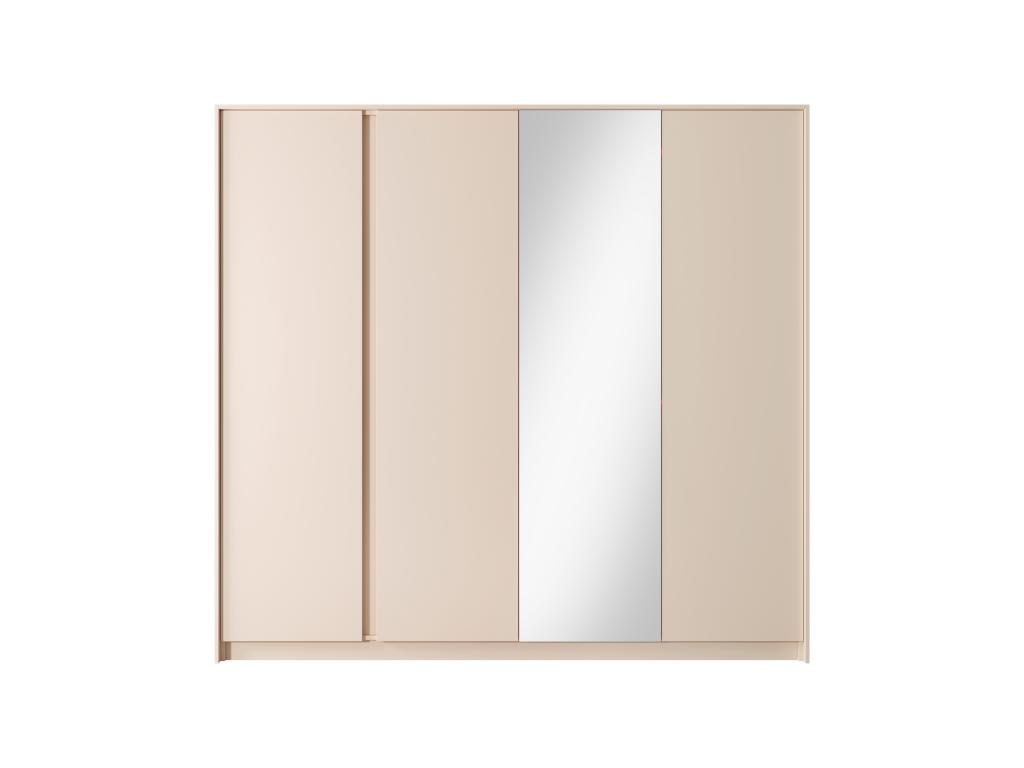 Armario con puertas batientes Sancaldeco 230 LED 224x56x210 Rosa 09495IHAU