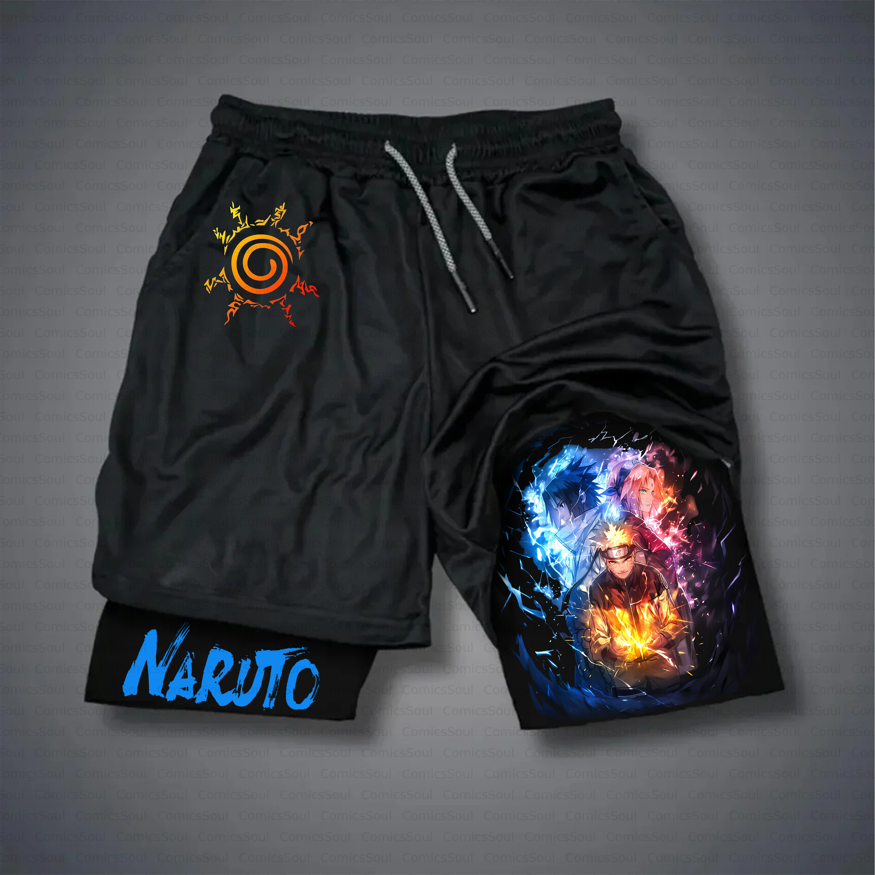 Unisex Casual Anime Style Shorts