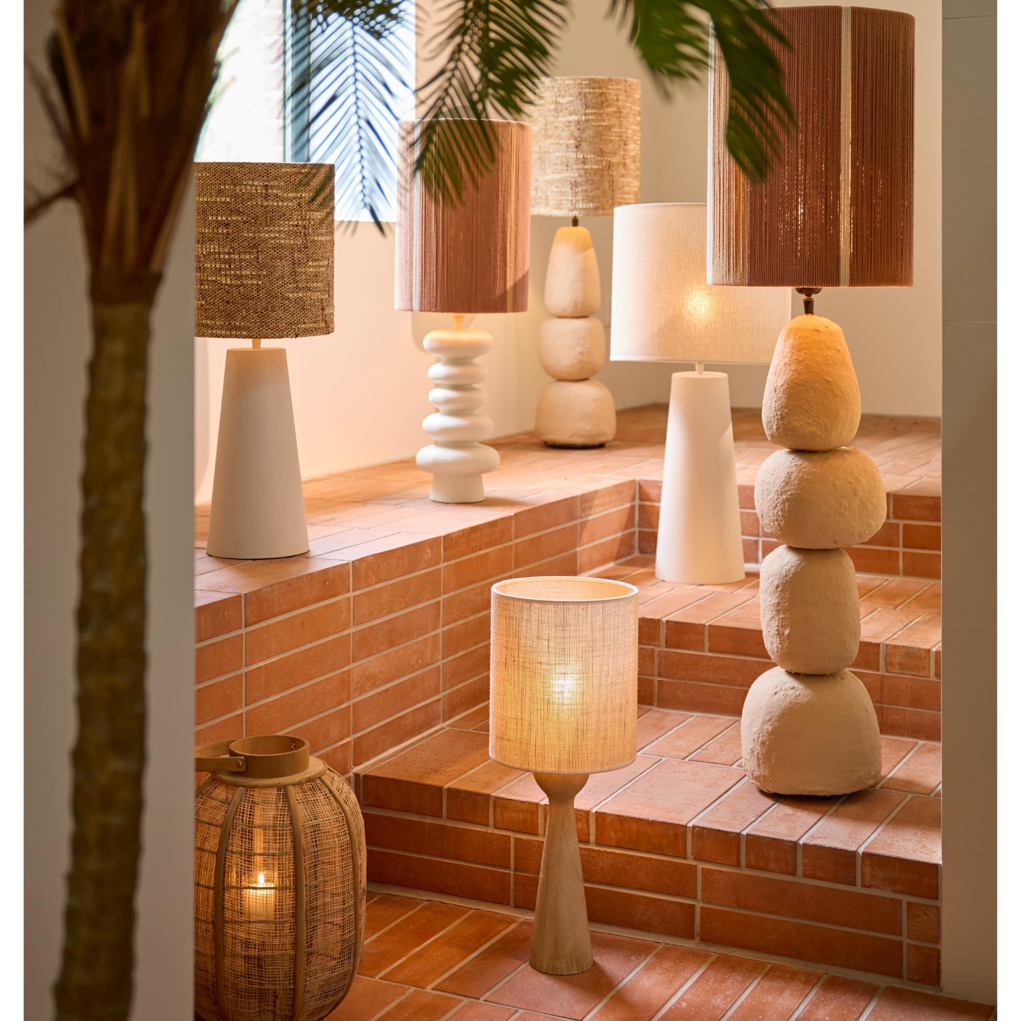 Light & Living Lampvoet Festina - Licht bruin - Ø9x33cm