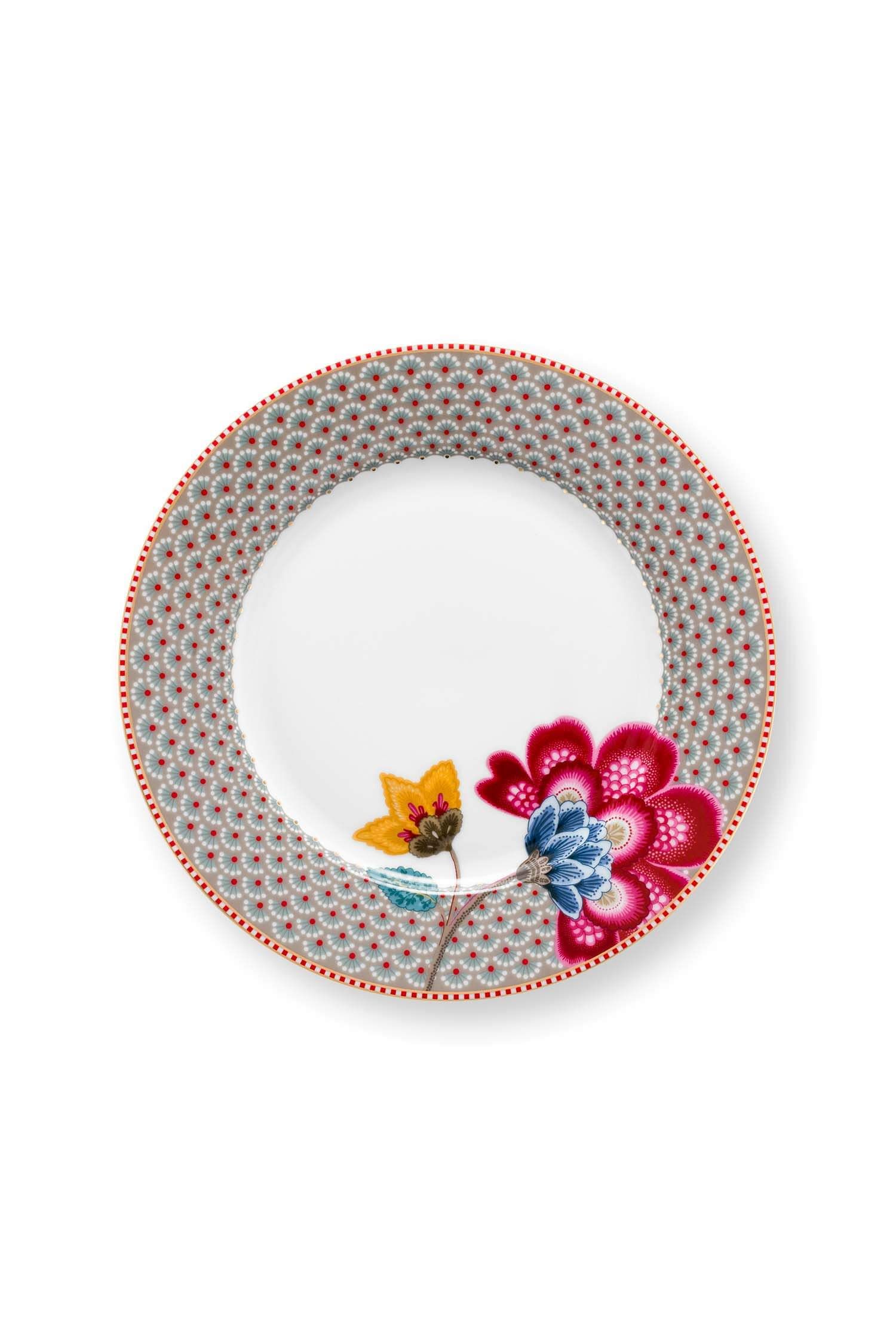 Breakfast Plate Blooming Tales Khaki 23cm
