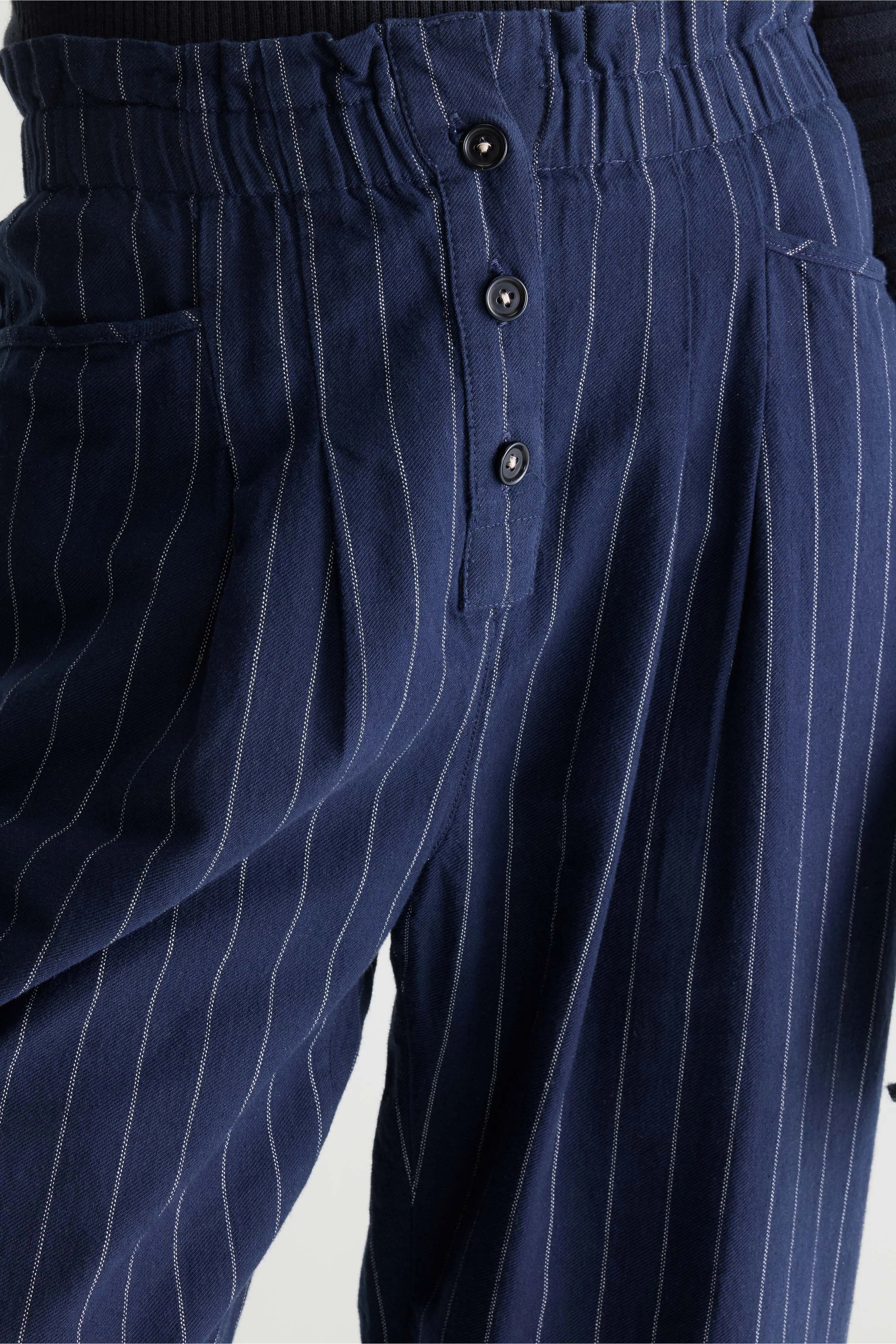 Bellerose Lilo paperbag navy trousers (252 / W / STRIPE A)