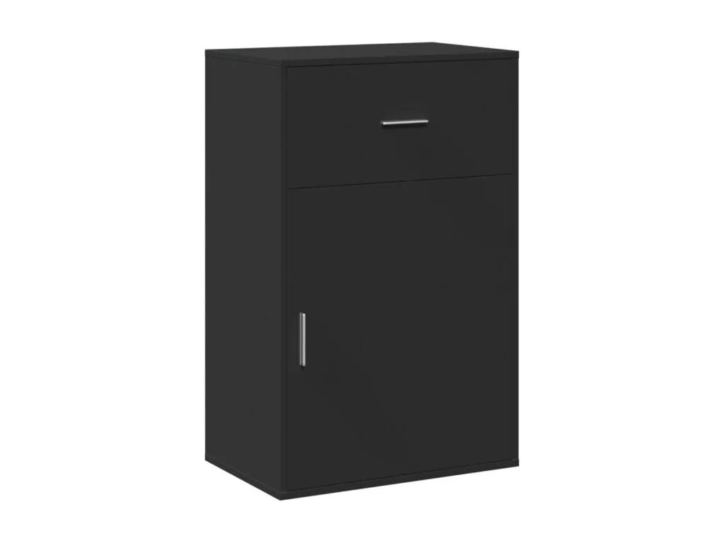 Armario de almacenaje Mueblesclasic de ingeniería negro 56.5x39x90 cm