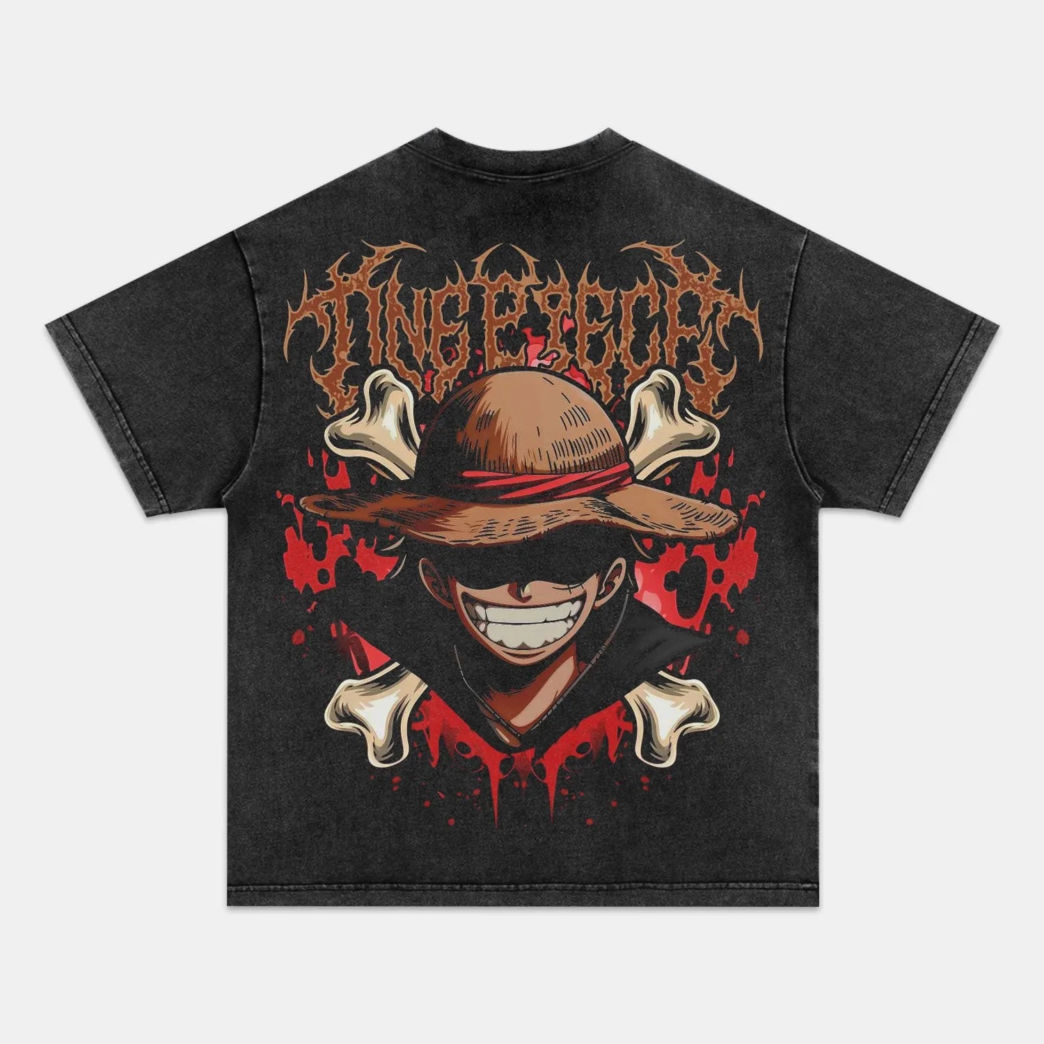 Unisex Anime Inspired Vintage Washed T-Shirt丨Comicssoul