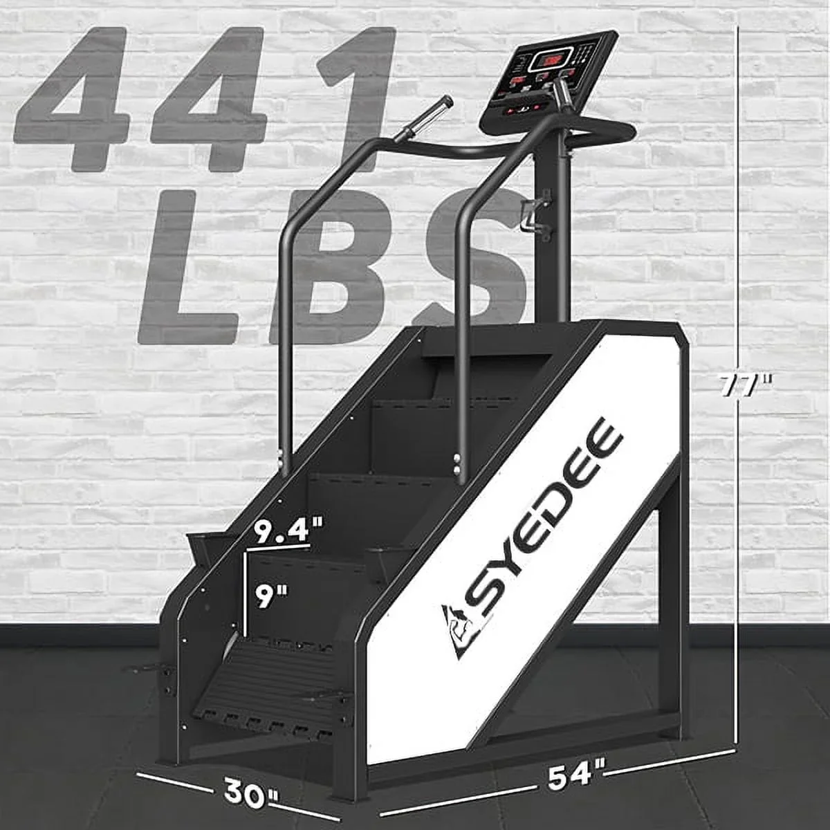 syedee Stair Stepper With LED Screen, 12 Workout Programs, 441LBS, 24-164 Steps/Minute, White - Image 7 syedee Stair Stepper With LED Screen, 12 Workout Programs, 441LBS, 24-164 Steps/Minute, White - Image 7