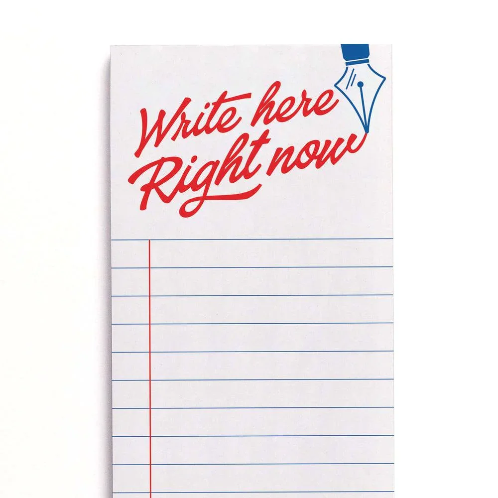Crispin Finn Write Here Right Now Note Pad
