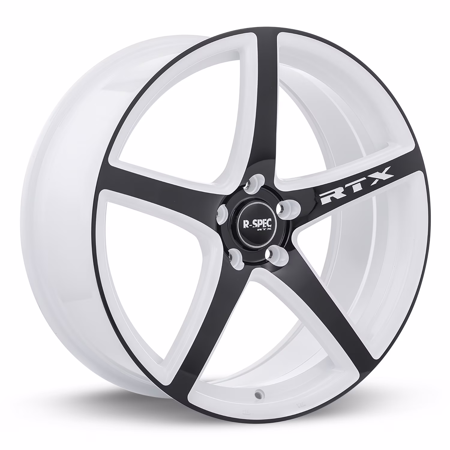 RTX Illusion 18x8 5x114.3 ET45 CB73.1 White Black Wheel