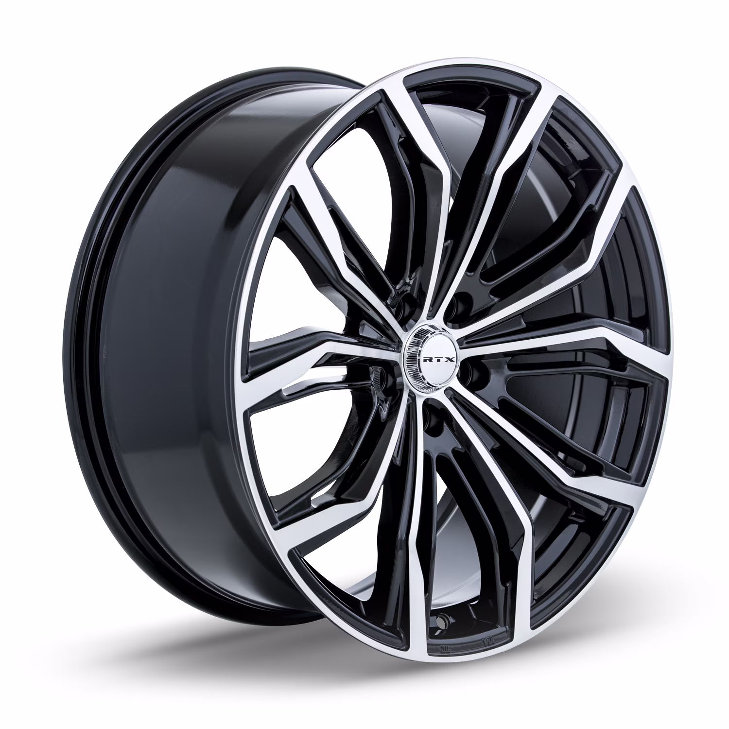 RTX Black Widow 18x8 5x120 ET35 CB74.1 Black Machined Wheel