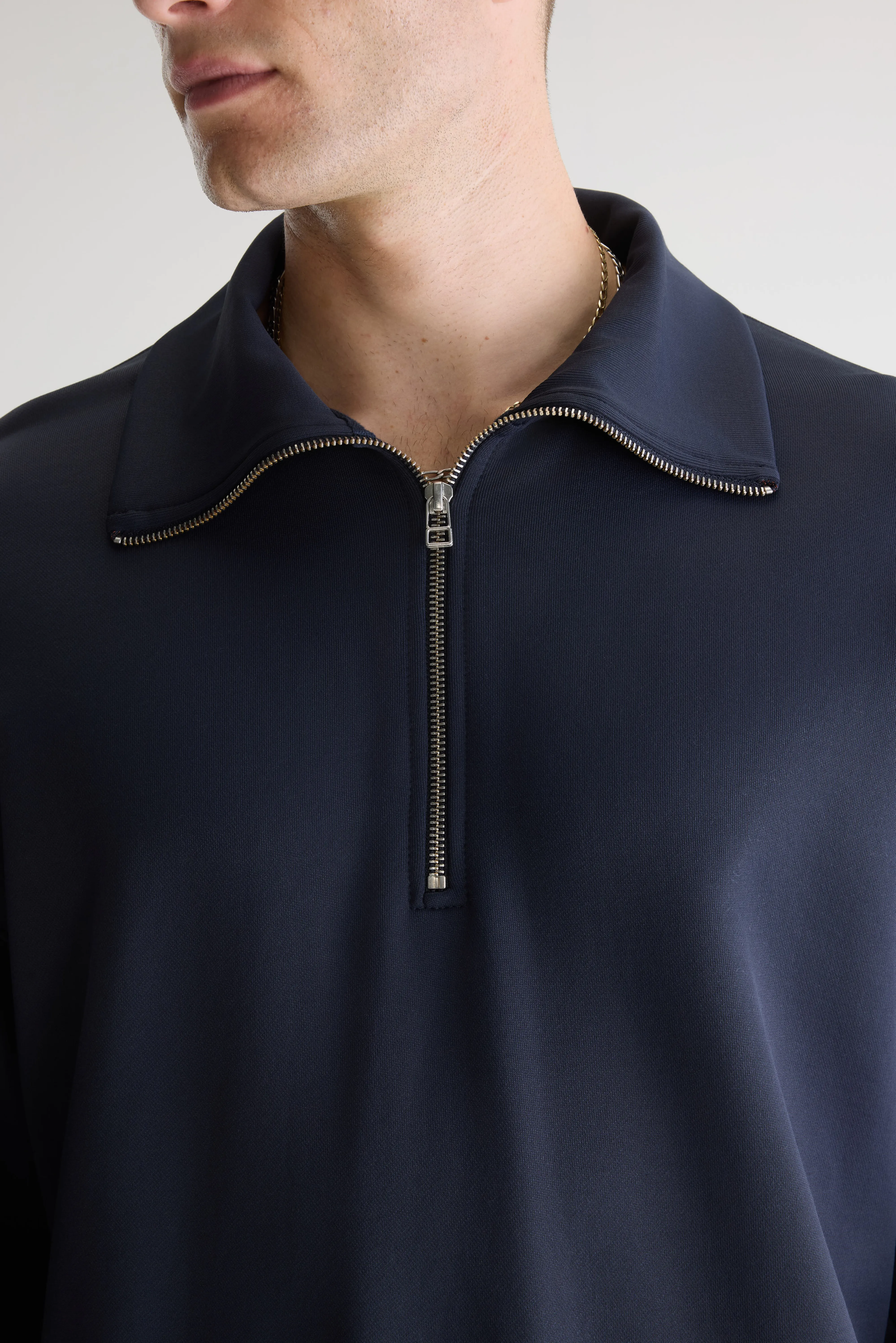 Bellerose Faber half-zip sweatshirt (261 / M / DARK NAVY)