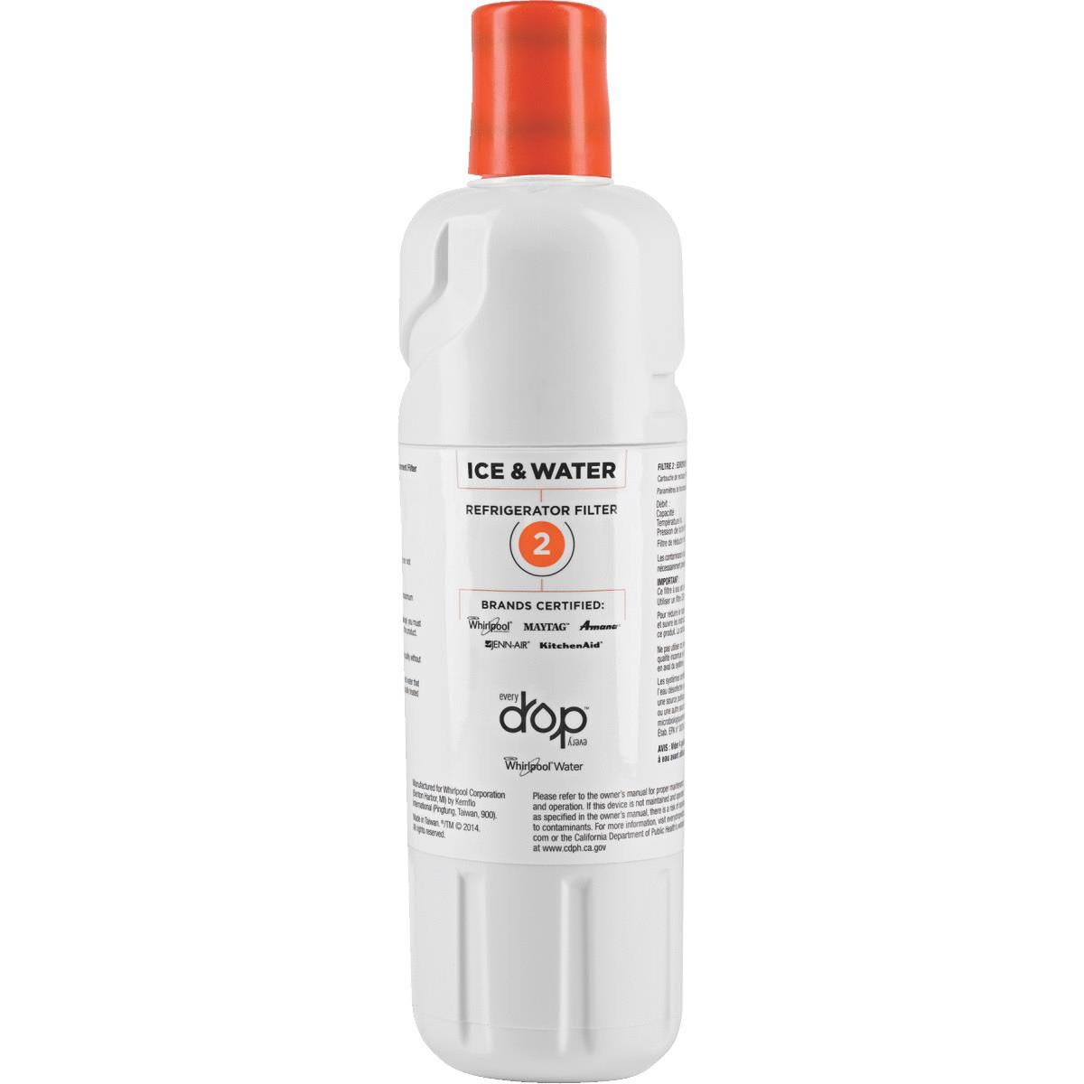 Whirlpool EveryDrop Ice Water Refrigerator Filter 2 EDR2RXD1