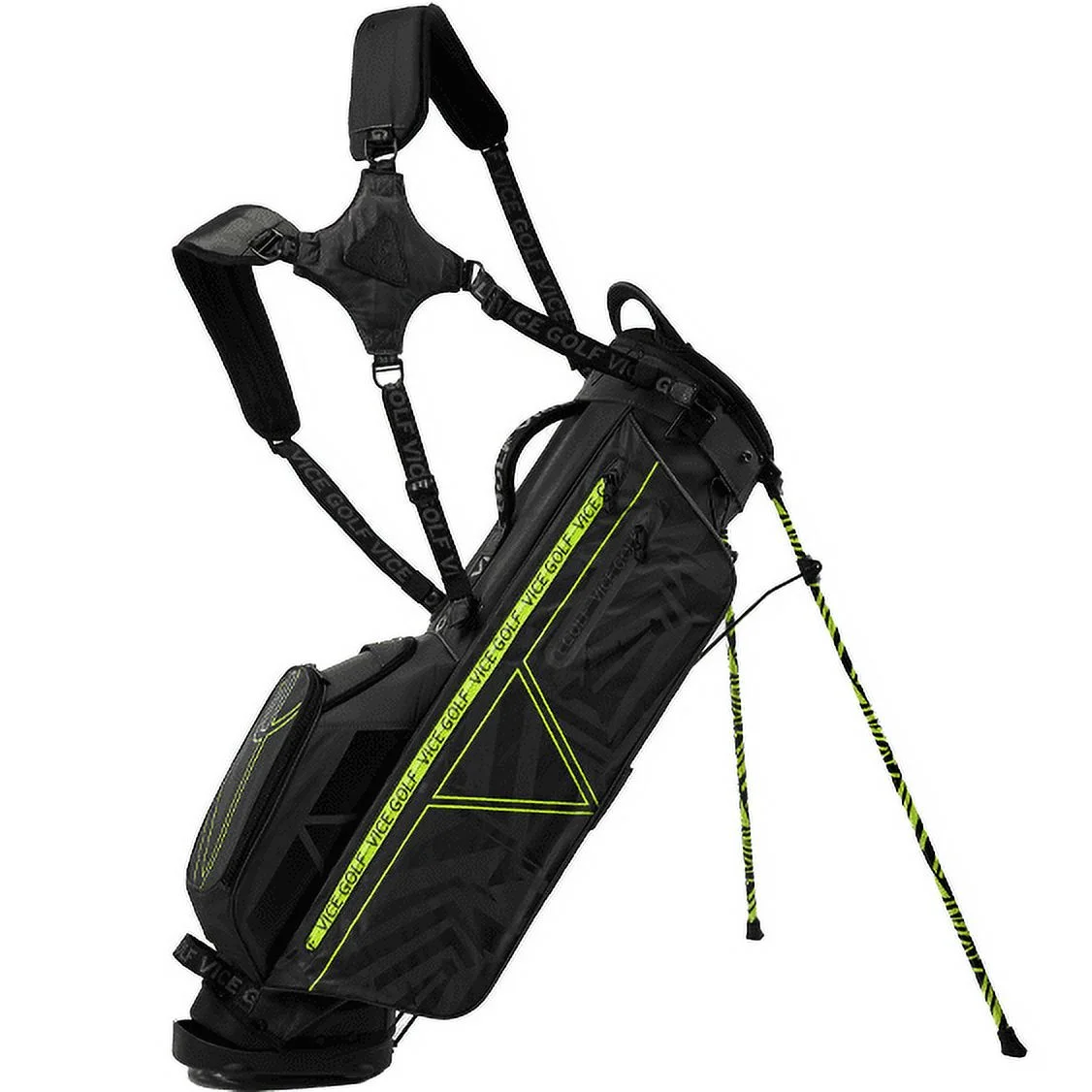 Vice Golf Smart Stand Bag Black/Neon Red - Image 7