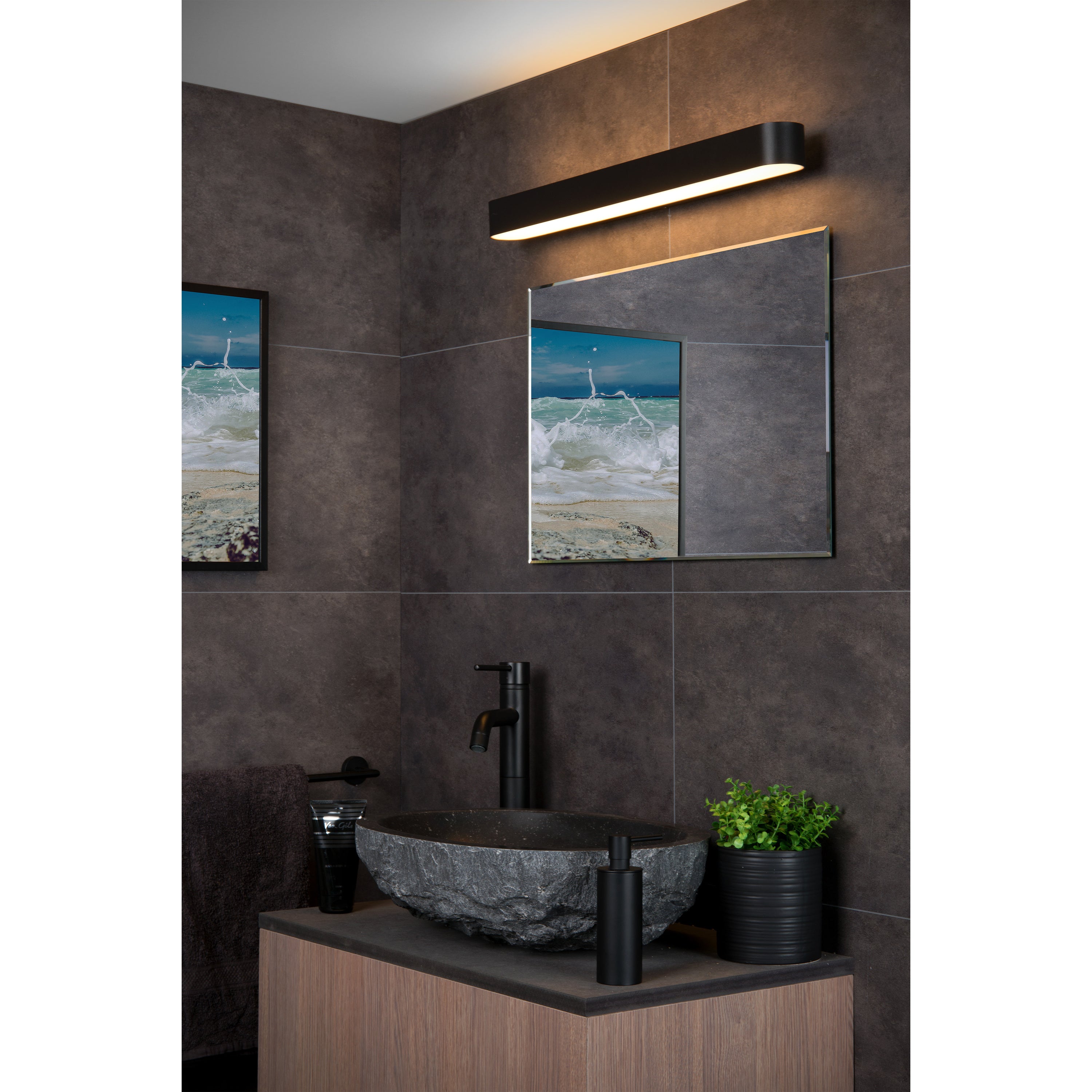 Lucide MADELON - Wandlamp Badkamer - LED - 1x9W 27