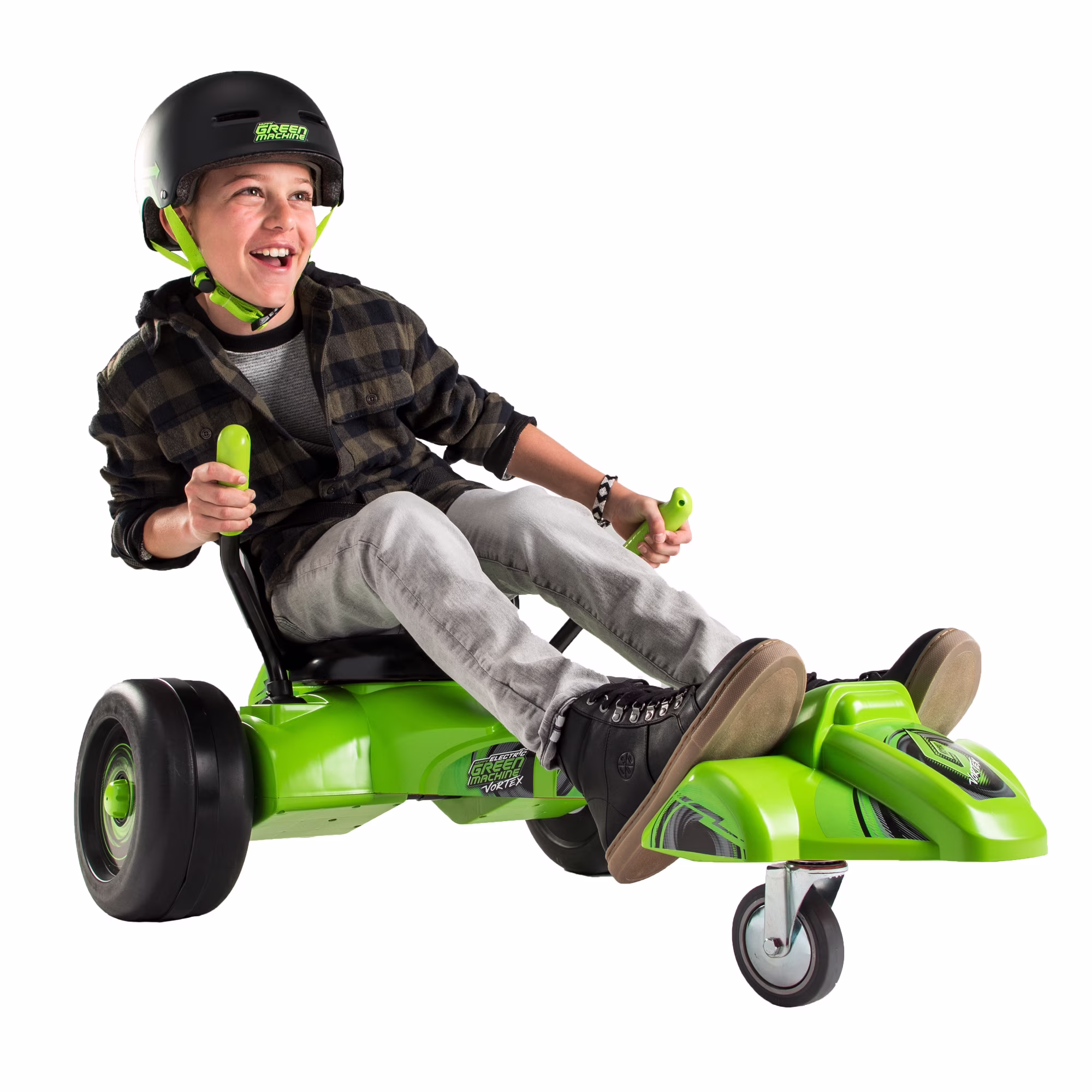 Huffy 20" Green Machine Drift Trike, Fits Riders Ages 8+ Years, Drift and Spin, Green/Black, Unisex, Kids - Image 3