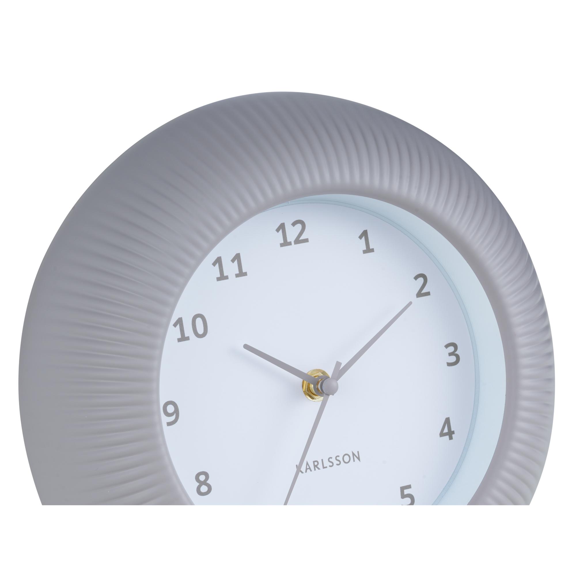 Karlsson Wandklok Tender Rib - Warmgrijs - Ø25cm