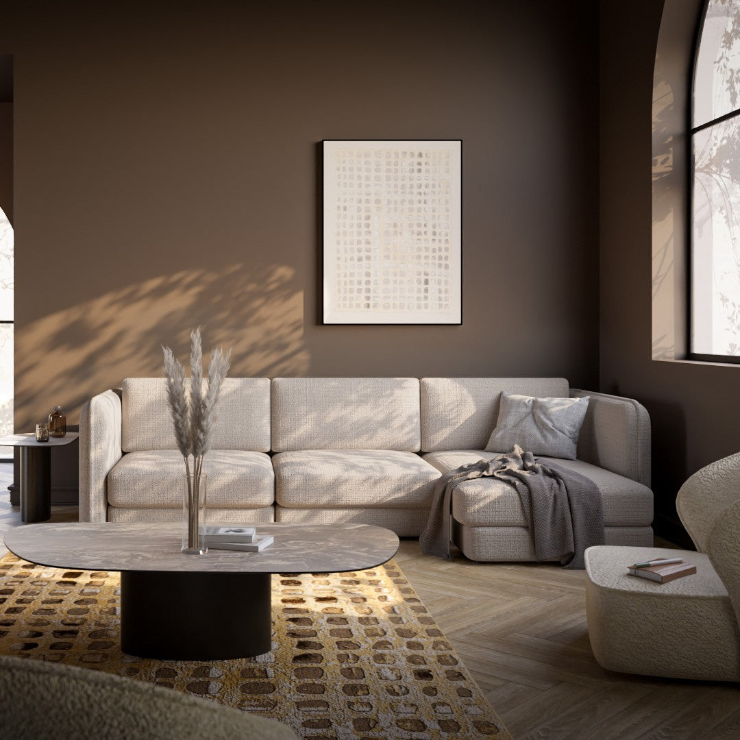 Kare Design Karma hoekbank - rechts - creme